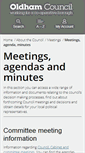 Mobile Screenshot of committees.oldham.gov.uk